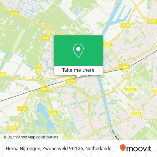 Hema Nijmegen, Zwanenveld 90126 Karte