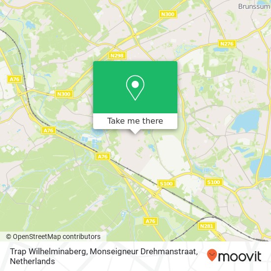 Trap Wilhelminaberg, Monseigneur Drehmanstraat Karte