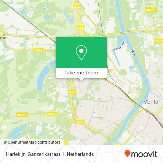 Harlekijn, Ganzerikstraat 1 map