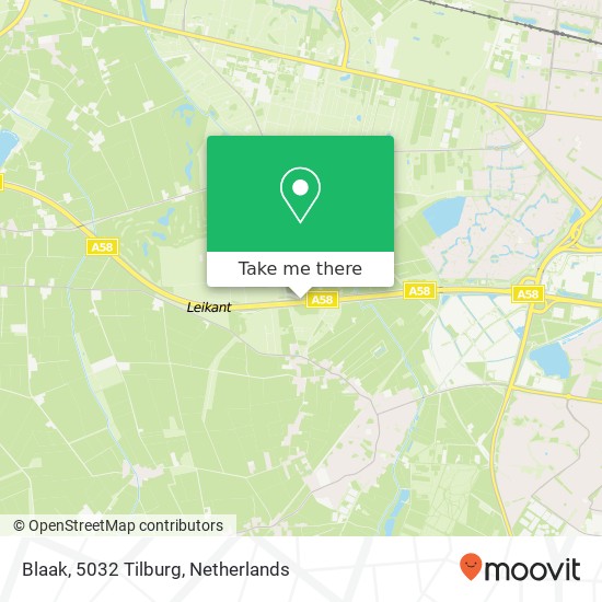 Blaak, 5032 Tilburg map