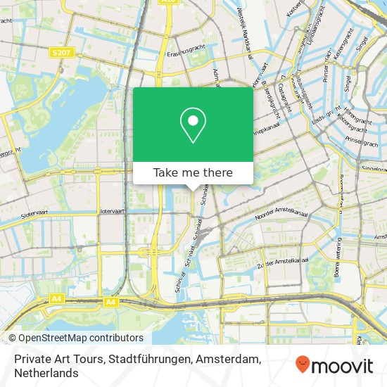 Private Art Tours, Stadtführungen, Amsterdam Karte