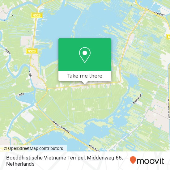 Boeddhistische Vietname Tempel, Middenweg 65 Karte