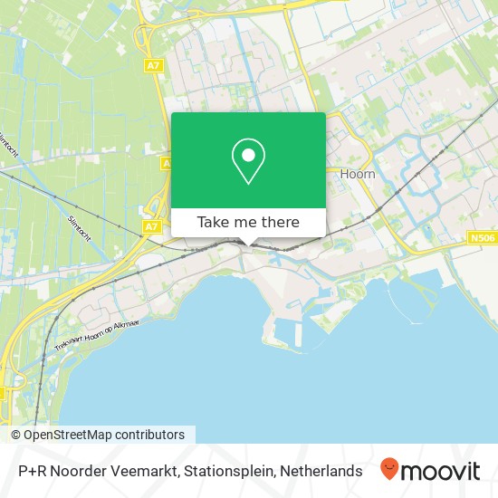 P+R Noorder Veemarkt, Stationsplein map