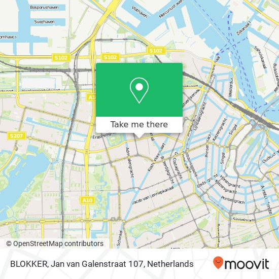 BLOKKER, Jan van Galenstraat 107 map
