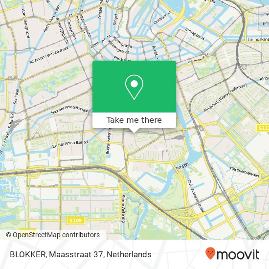 BLOKKER, Maasstraat 37 map