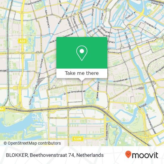 BLOKKER, Beethovenstraat 74 map