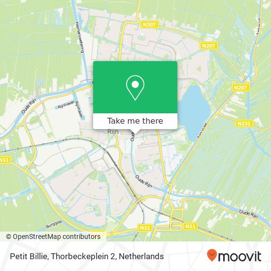 Petit Billie, Thorbeckeplein 2 map