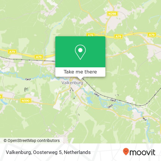 Valkenburg, Oosterweg 5 map