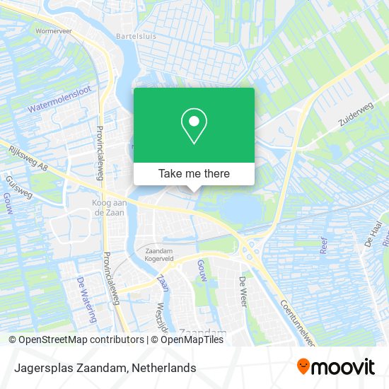 Jagersplas Zaandam map