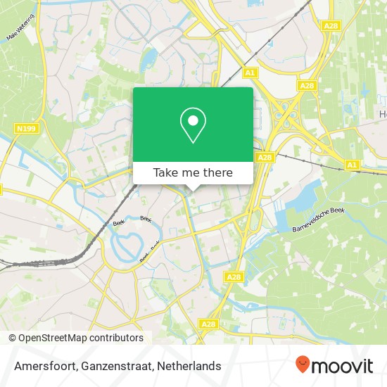 Amersfoort, Ganzenstraat map