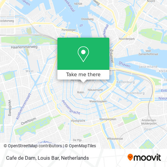 Cafe de Dam, Louis Bar map