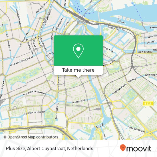 Plus Size, Albert Cuypstraat map
