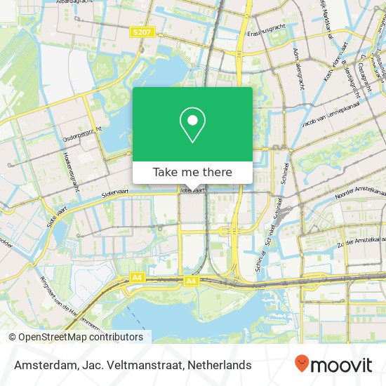 Amsterdam, Jac. Veltmanstraat map