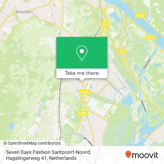 Seven Days Fashion Santpoort-Noord, Hagelingerweg 41 map