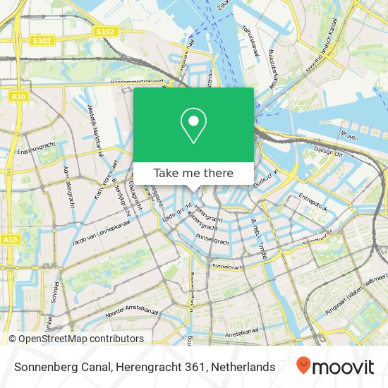 Sonnenberg Canal, Herengracht 361 map