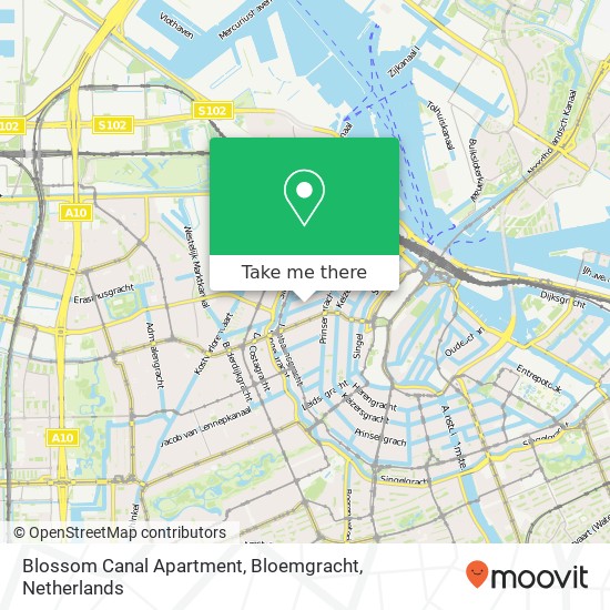 Blossom Canal Apartment, Bloemgracht map