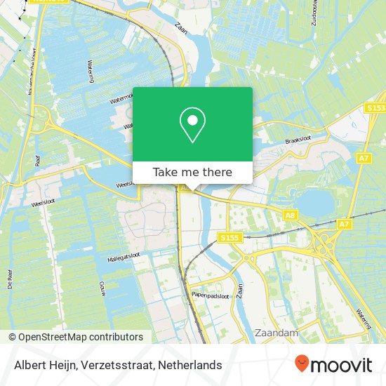 Albert Heijn, Verzetsstraat map