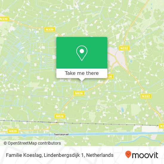 Familie Koeslag, Lindenbergsdijk 1 map