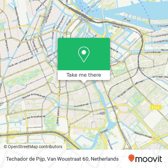 Techador de Pijp, Van Woustraat 60 map