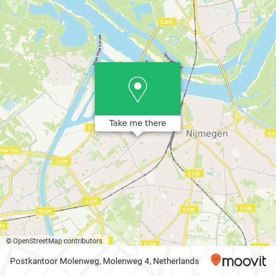 Postkantoor Molenweg, Molenweg 4 map