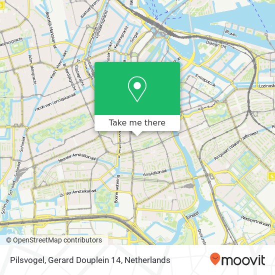 Pilsvogel, Gerard Douplein 14 map