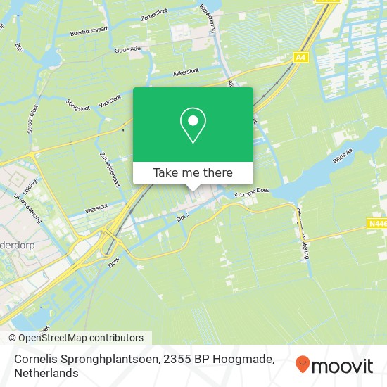 Cornelis Spronghplantsoen, 2355 BP Hoogmade Karte