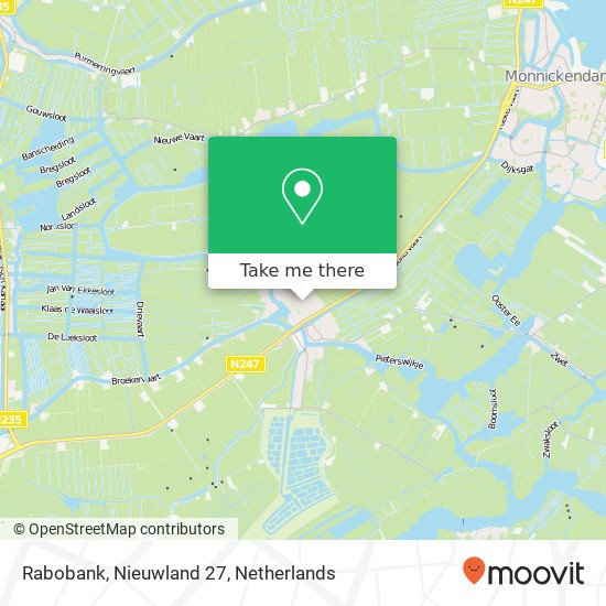 Rabobank, Nieuwland 27 Karte