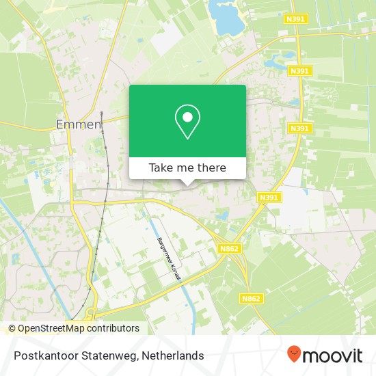 Postkantoor Statenweg, Statenweg 39 map