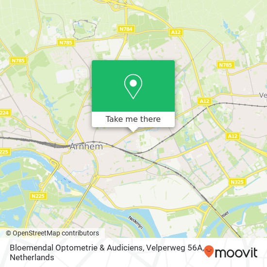 Bloemendal Optometrie & Audiciens, Velperweg 56A map