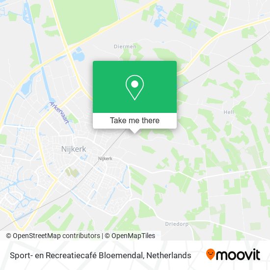 Sport- en Recreatiecafé Bloemendal map