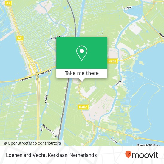 Loenen a/d Vecht, Kerklaan map