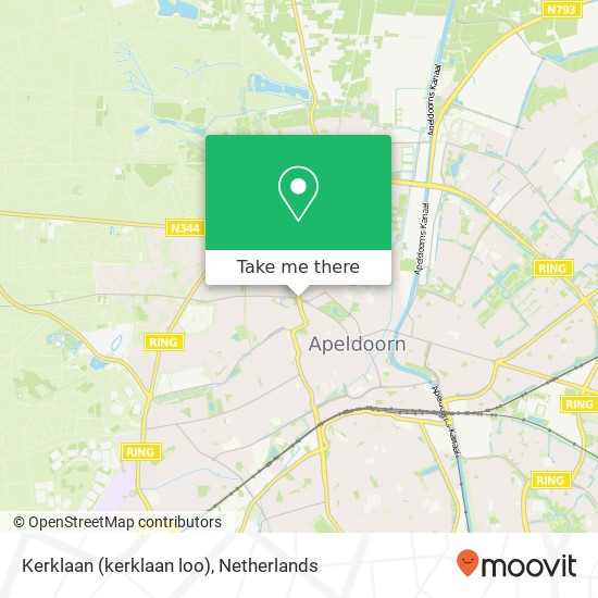 Kerklaan (kerklaan loo), 7314 AB Apeldoorn map