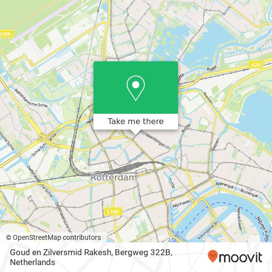 Goud en Zilversmid Rakesh, Bergweg 322B map