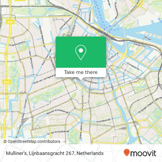 Mulliner's, Lijnbaansgracht 267 map