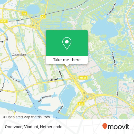 Oostzaan, Viaduct map