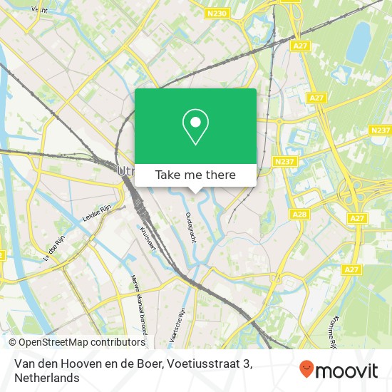 Van den Hooven en de Boer, Voetiusstraat 3 map