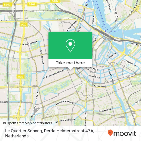 Le Quartier Sonang, Derde Helmersstraat 47A map