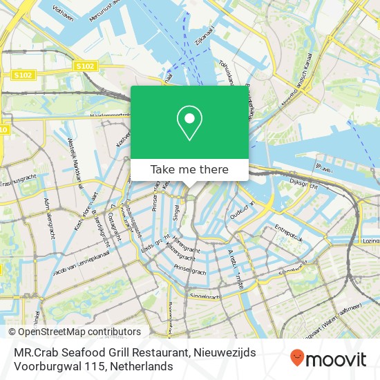 MR.Crab Seafood Grill Restaurant, Nieuwezijds Voorburgwal 115 Karte