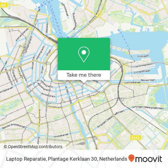 Laptop Reparatie, Plantage Kerklaan 30 Karte