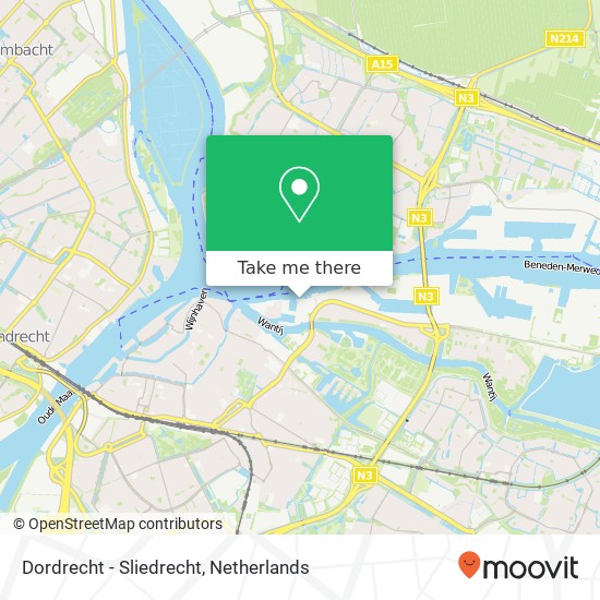 Dordrecht - Sliedrecht Karte