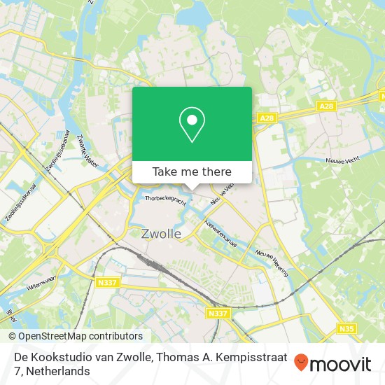 De Kookstudio van Zwolle, Thomas A. Kempisstraat 7 map