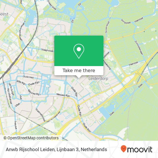 Anwb Rijschool Leiden, Lijnbaan 3 map