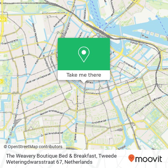 The Weavery Boutique Bed & Breakfast, Tweede Weteringdwarsstraat 67 Karte