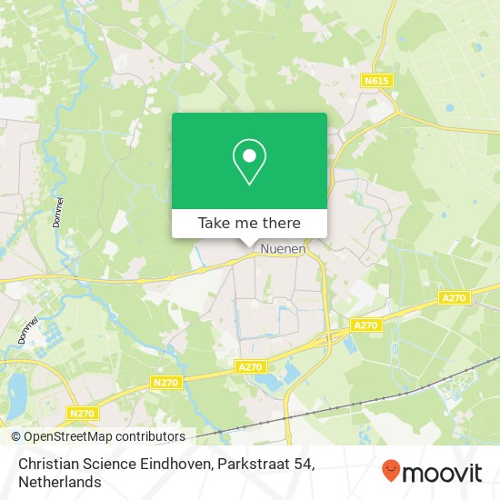 Christian Science Eindhoven, Parkstraat 54 Karte