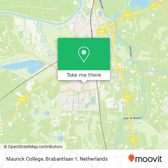 Maurick College, Brabantlaan 1 map