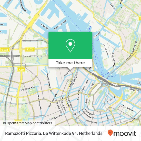 Ramazotti Pizzaria, De Wittenkade 91 map
