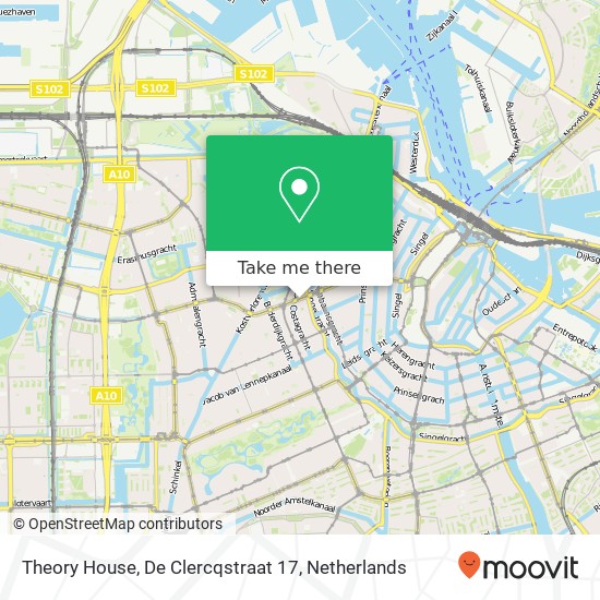 Theory House, De Clercqstraat 17 Karte