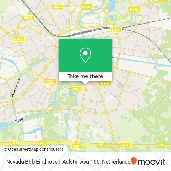 Nevada Bob Eindhoven, Aalsterweg 100 Karte