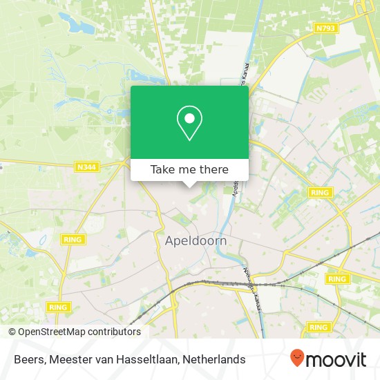 Beers, Meester van Hasseltlaan map