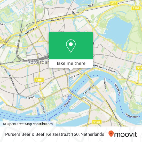 Pursers Beer & Beef, Keizerstraat 160 map